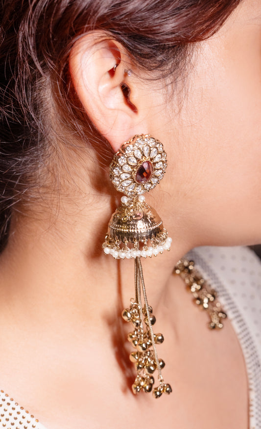Tarini Ghungroo Jhumkas