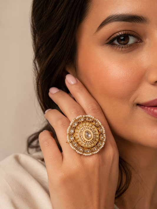Chandni Pearl Ring
