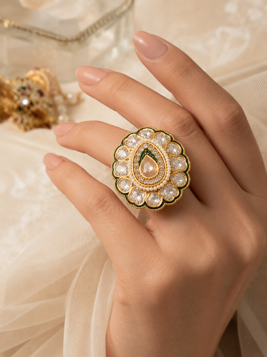 Rajsi Teardrop Ring