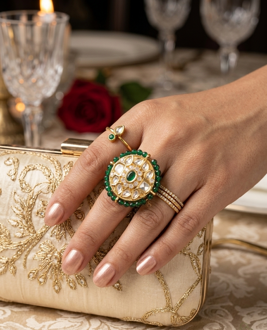 Rajkumari Medallion Ring