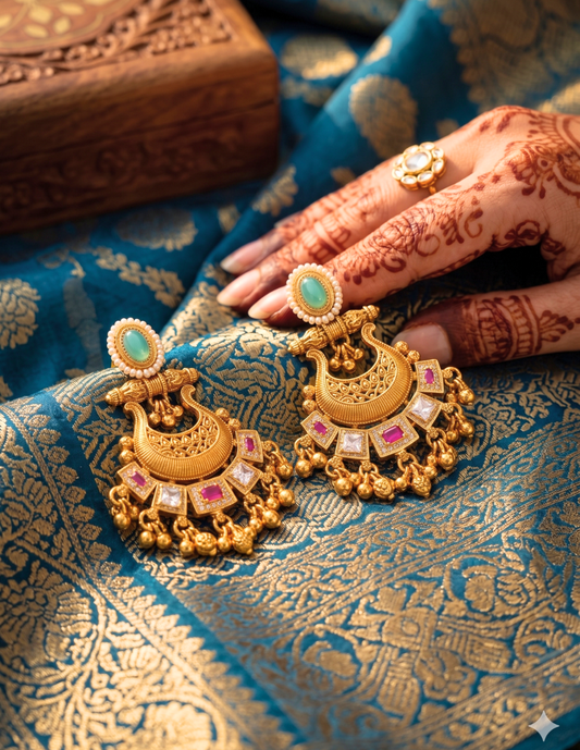 Zoya Traditional Chandbali Earrings