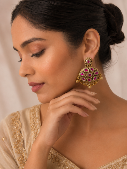 Gulnaar Ruby Jhumka