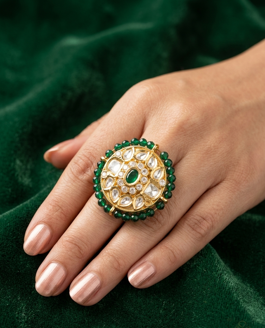 Rajkumari Medallion Ring