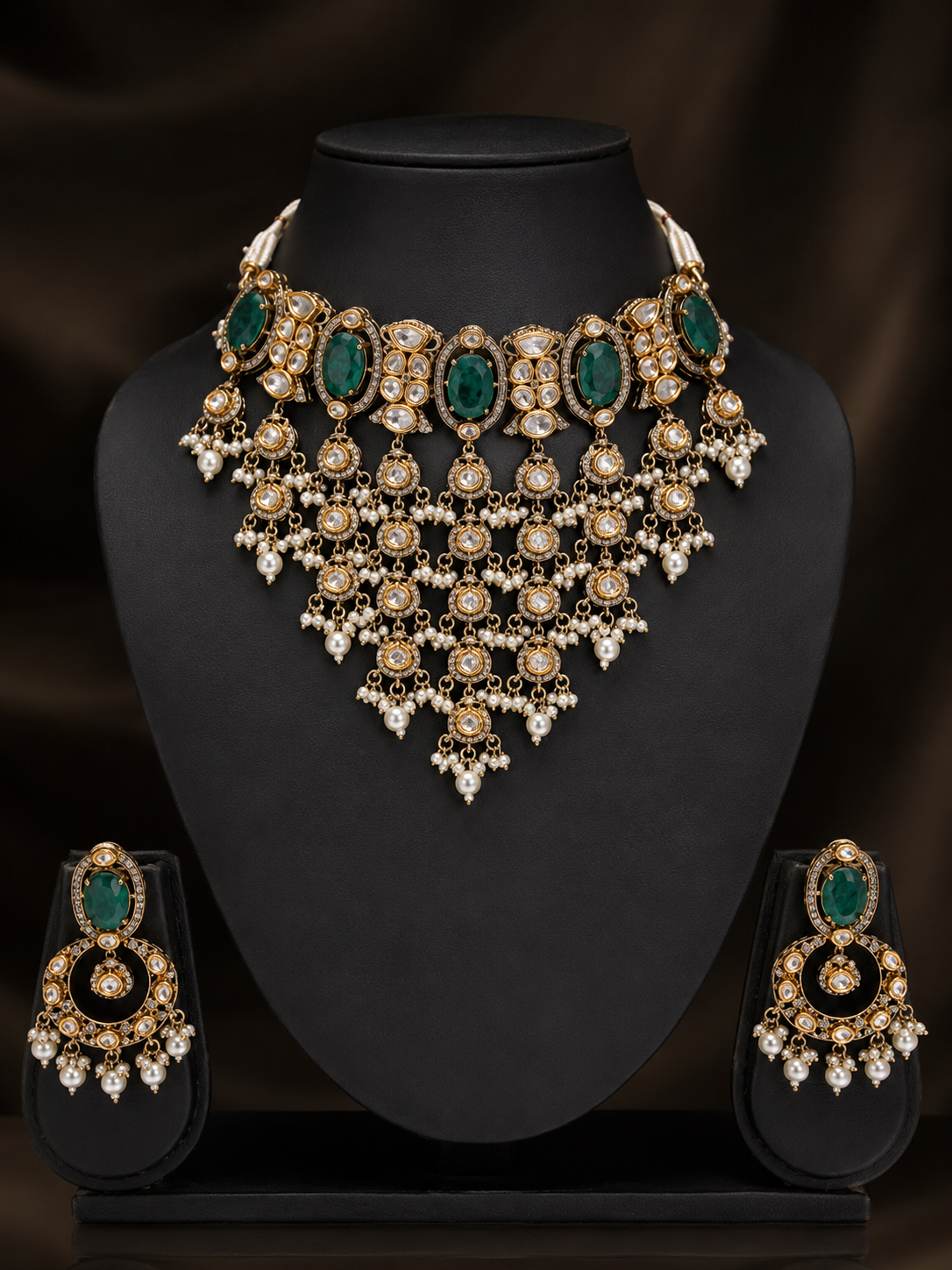 Rajvi Panna Waterfall Choker