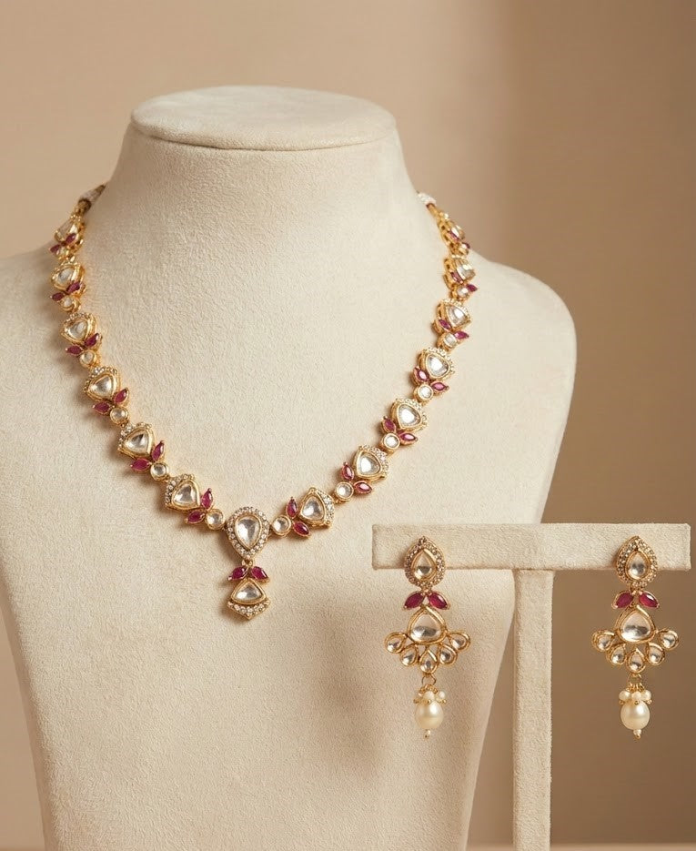 Imperial Ruby & Pearl choker