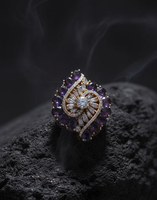 Lavender Nebulla Ring