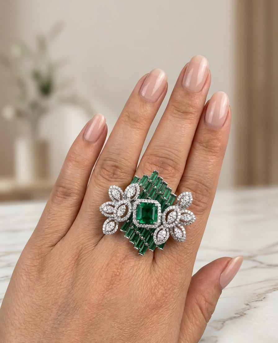 Emerald Oasis Ring