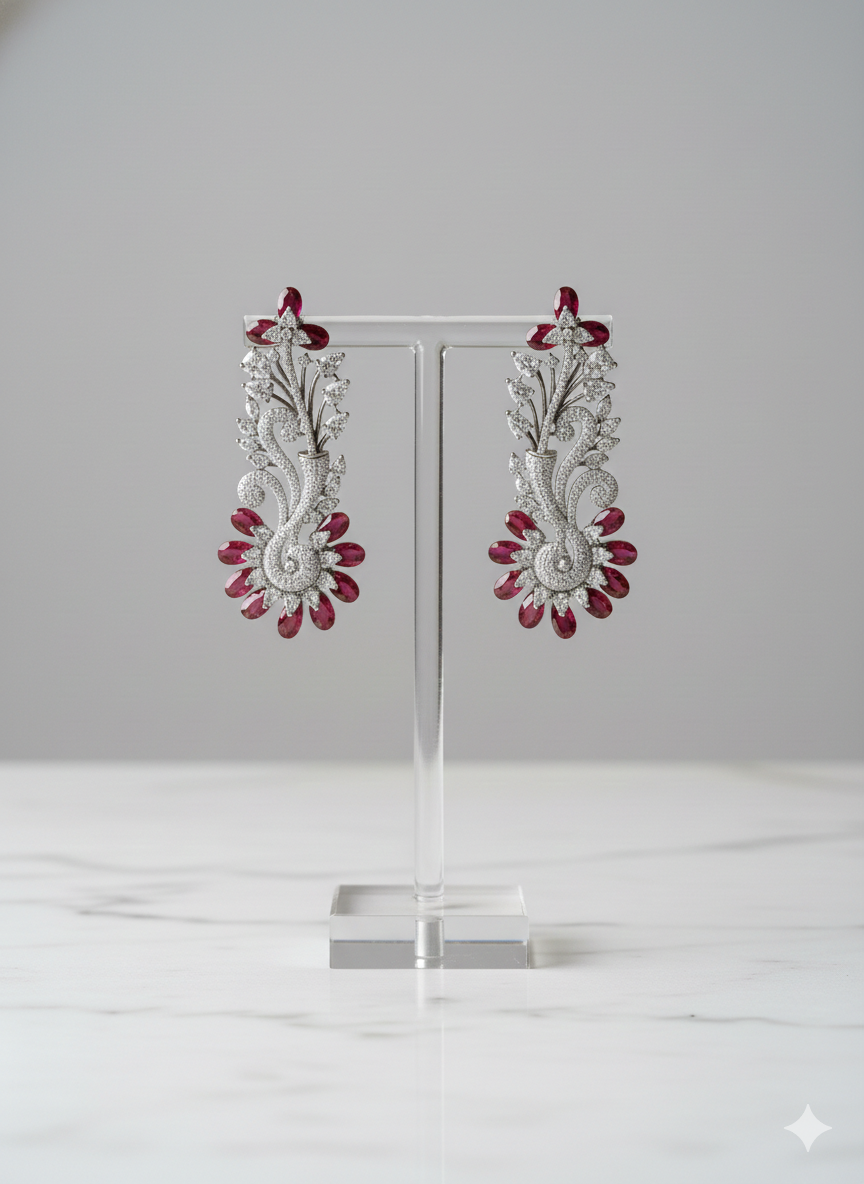 Majestic Maroon Florals