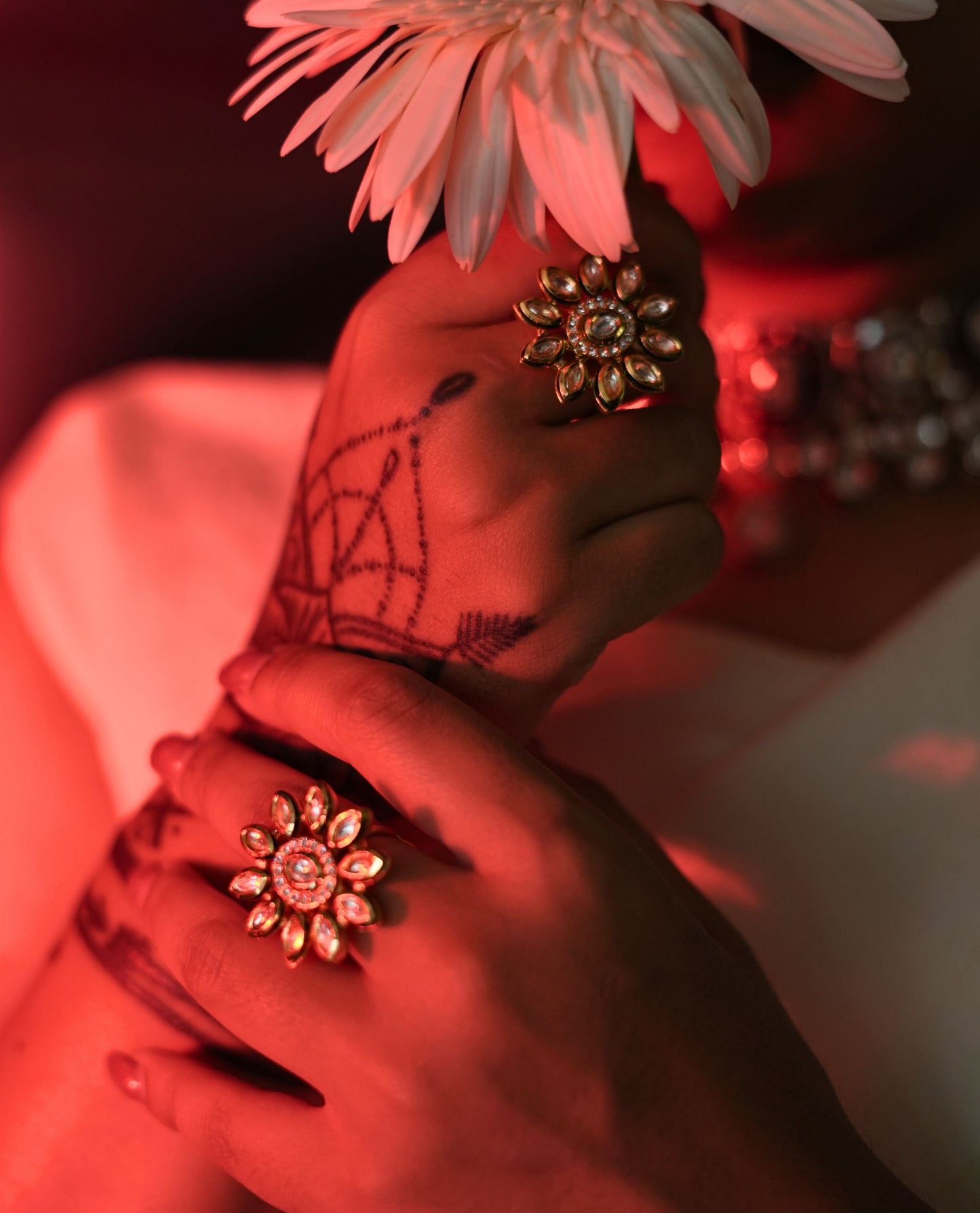 Kundan SunBurst Ring