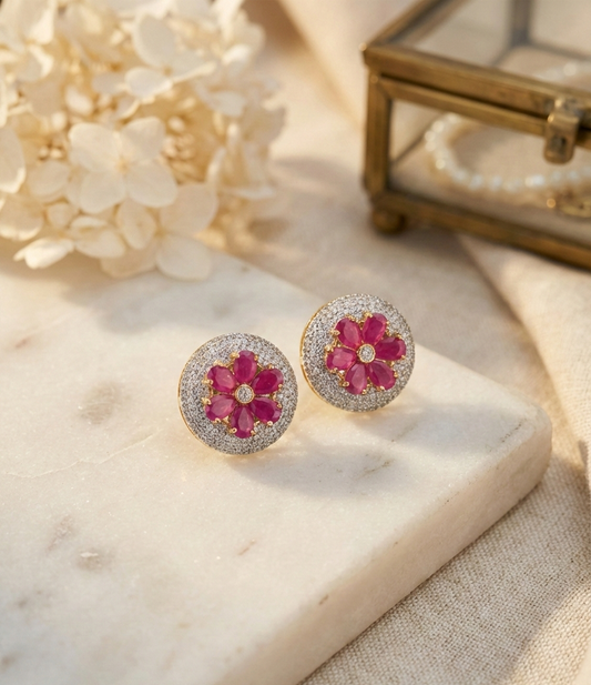 Royal Bagh Floral Studs