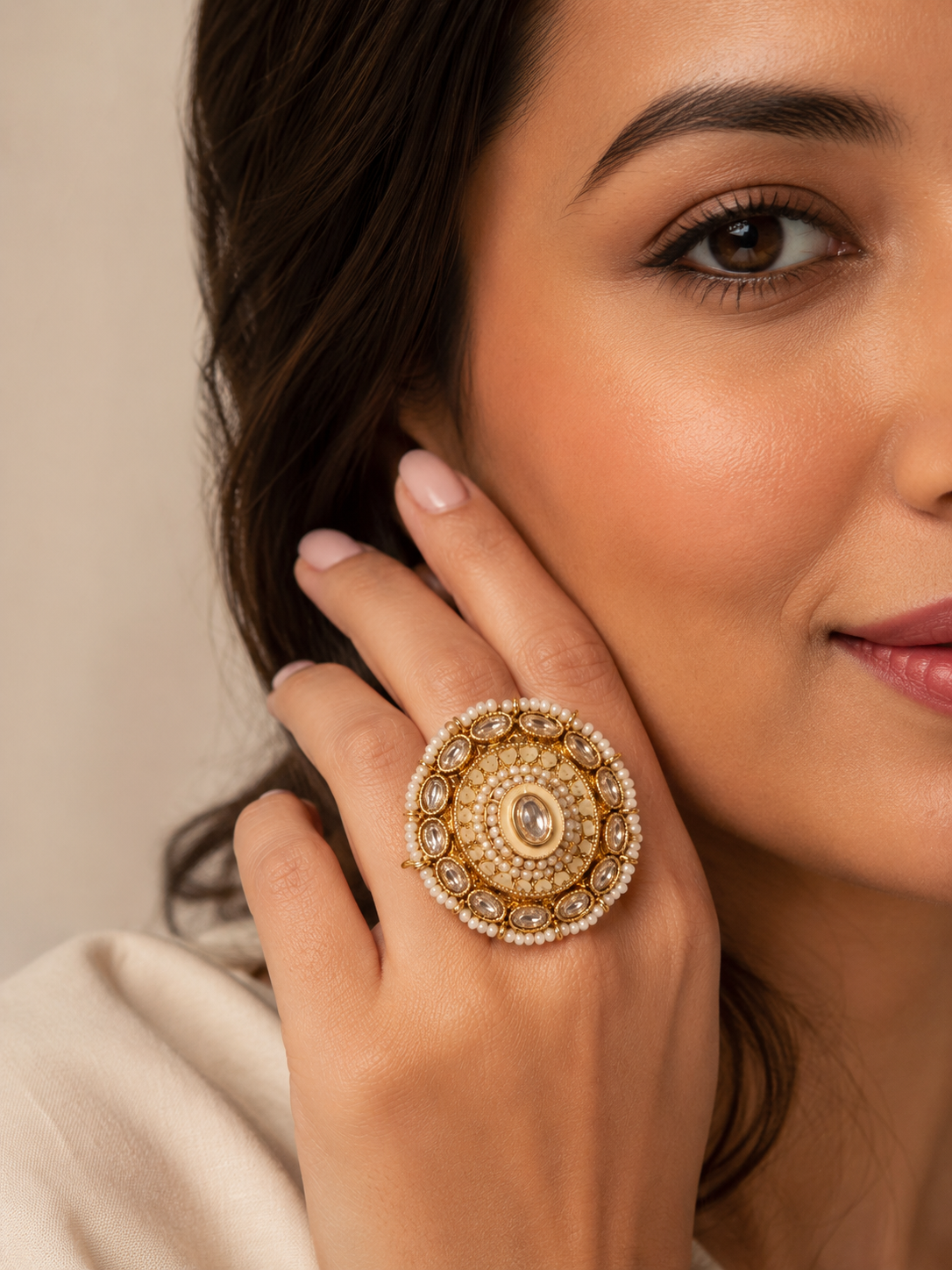 Chandni Pearl Ring