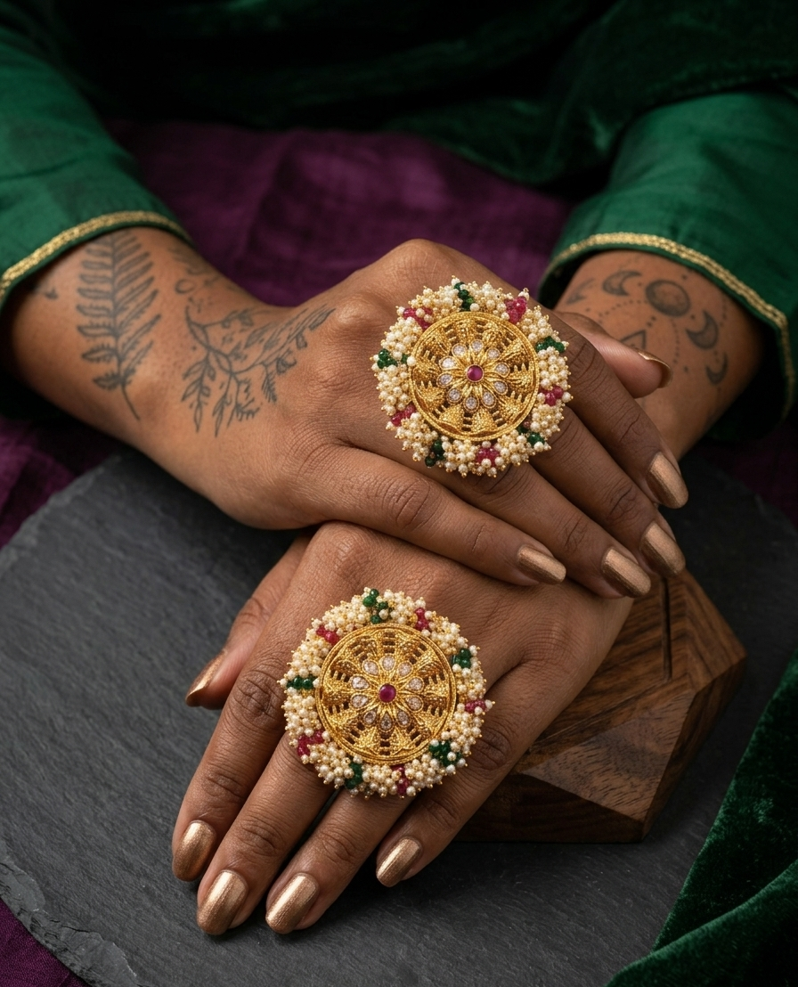 Nargis Motif Ring