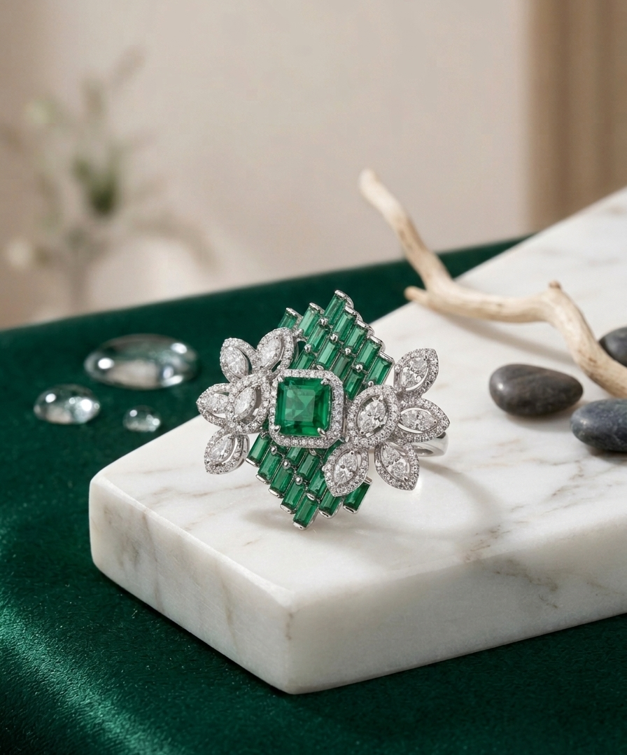 Emerald Oasis Ring