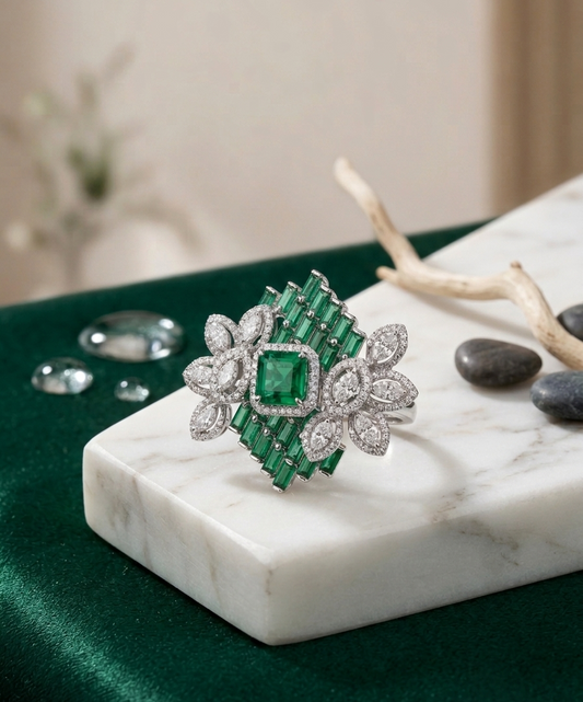 Emerald Oasis Ring