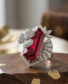 Celestial Rubellite Butterfly Ring