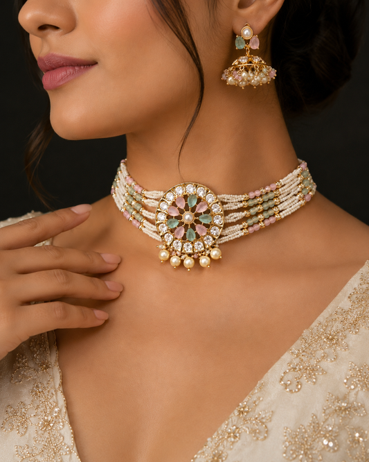 The Rajasi Pastel Choker