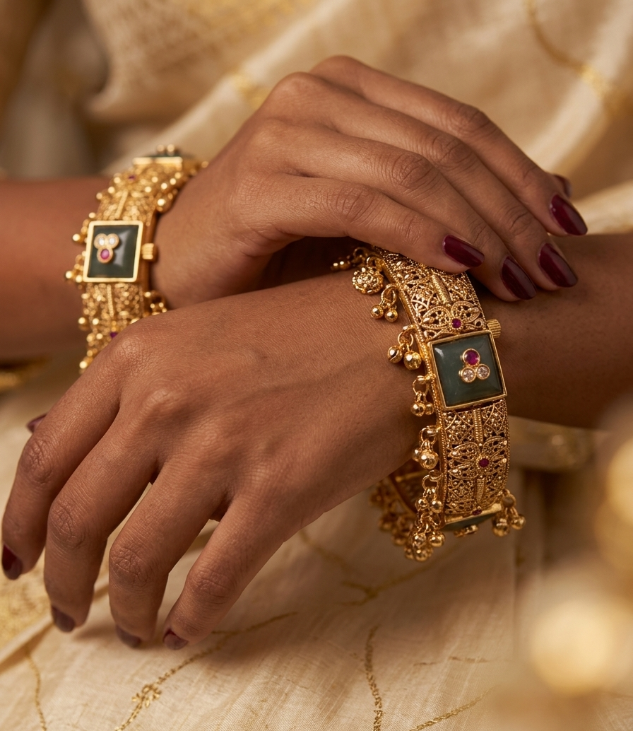 Virasat Emerald-Cut Kadas