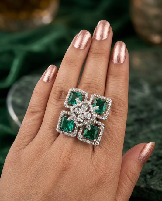 Quadrant Crown Ring