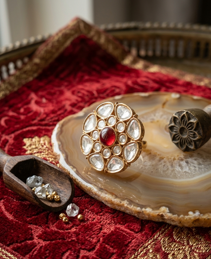 Scarlet Lotus Ring