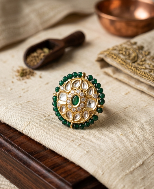 Rajkumari Medallion Ring