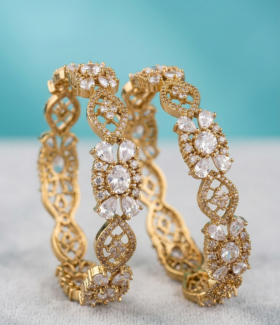 Noor Crystal Bangles