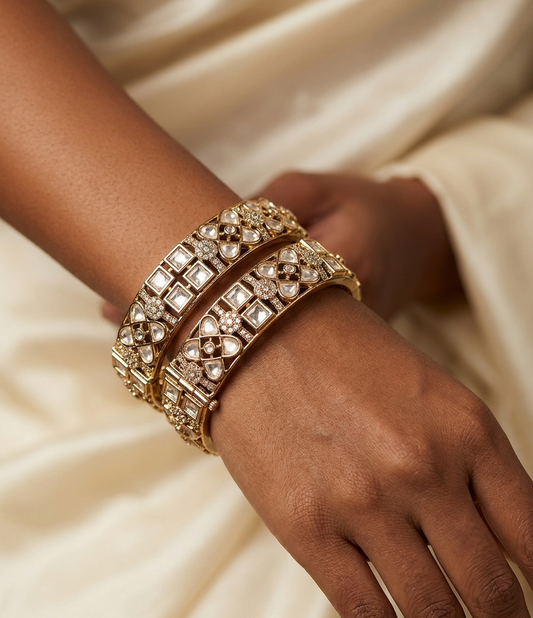 The Chandni Kundan Bangles