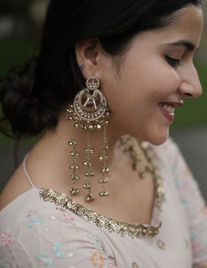 Vintage Kundan Chandbali