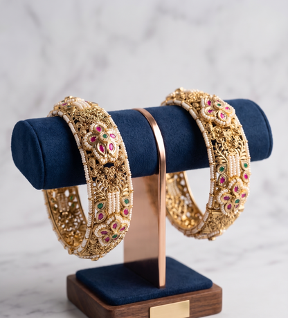 Maharani Intricate Pearl Kadas