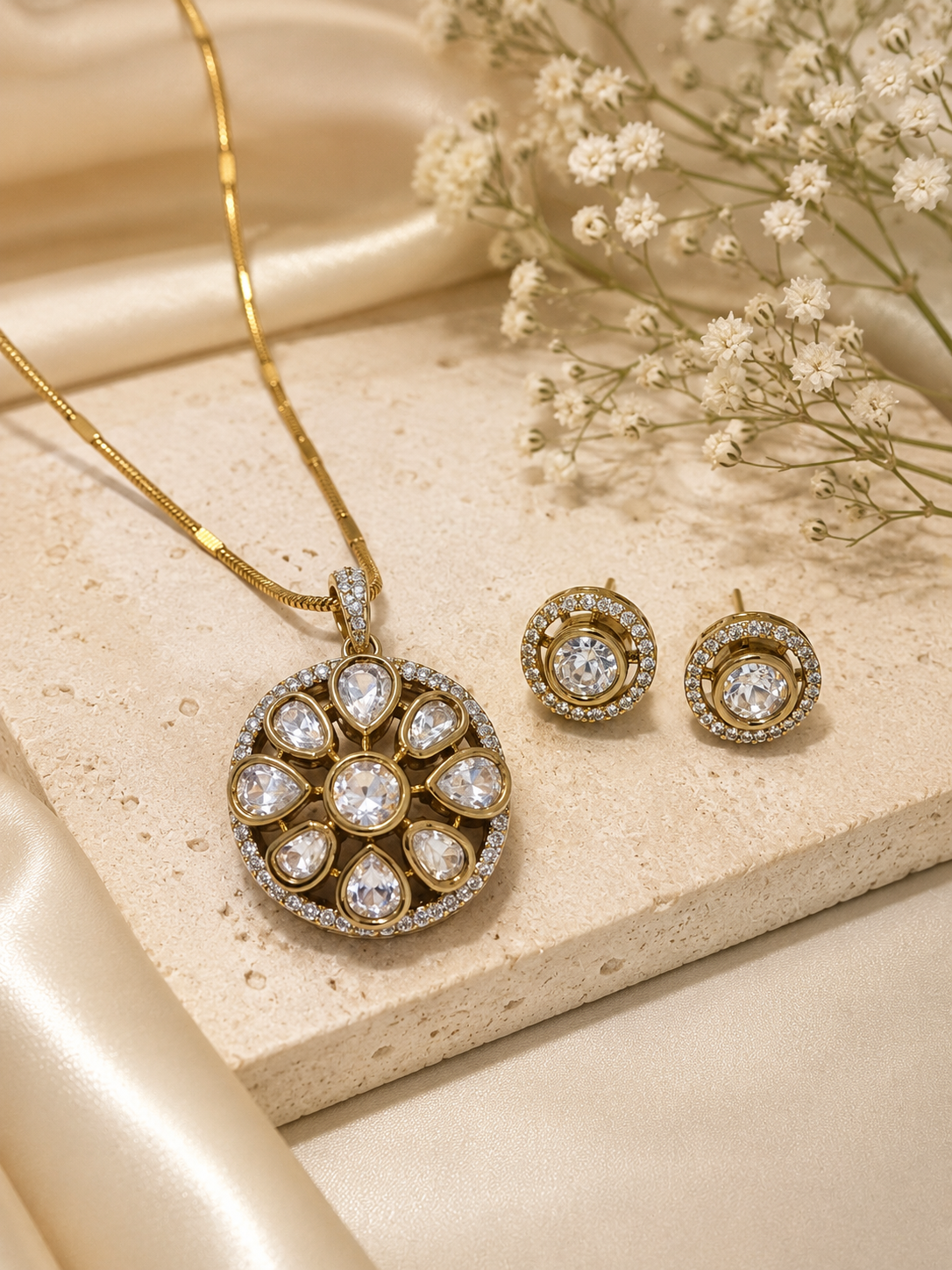 Royal Flora Pendant Set