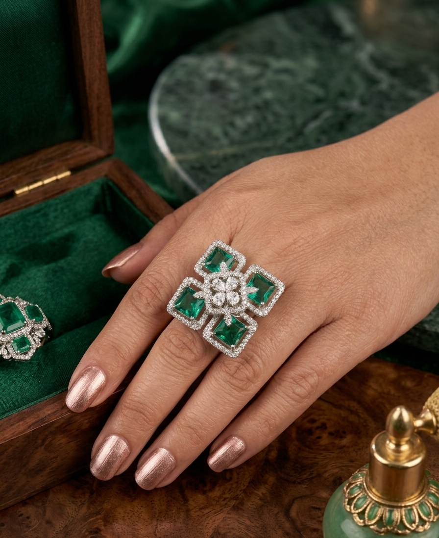 Quadrant Crown Ring