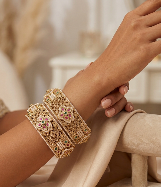 Maharani Intricate Pearl Kadas