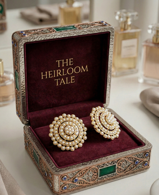 Pearl Mandala Studs