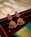 Gulabi Rose Jhumkas