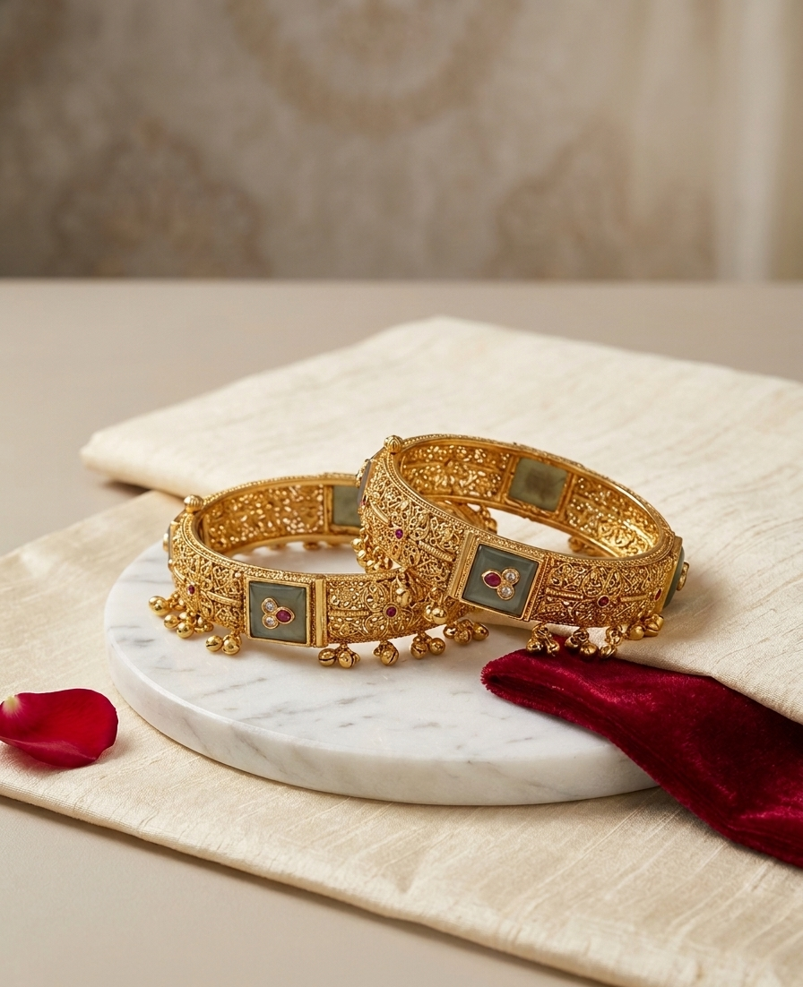 Virasat Emerald-Cut Kadas
