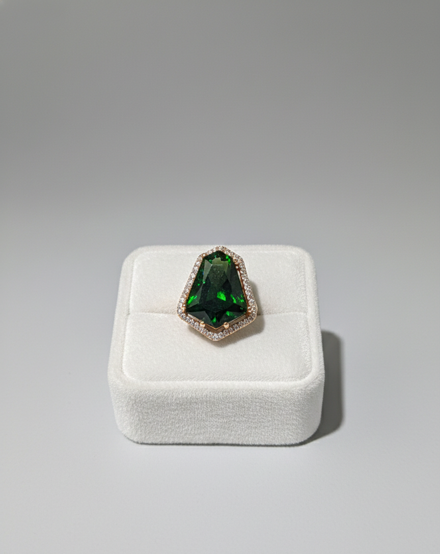 Midnight Emerald Ring