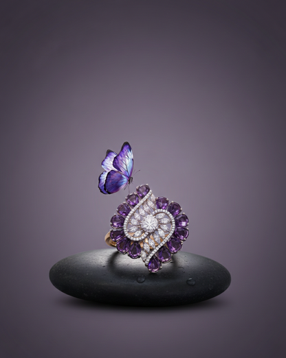Lavender Nebulla Ring