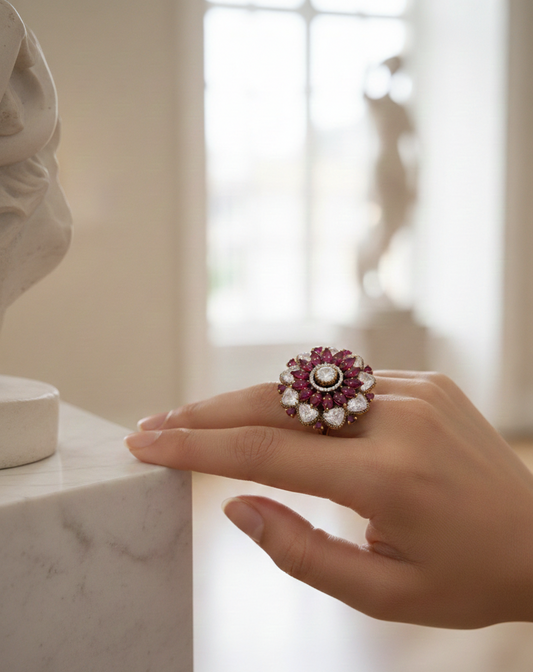 Rajwada Rose Ring