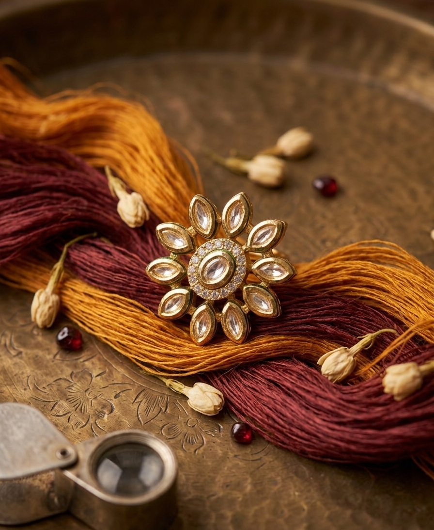 Kundan Flower Ring