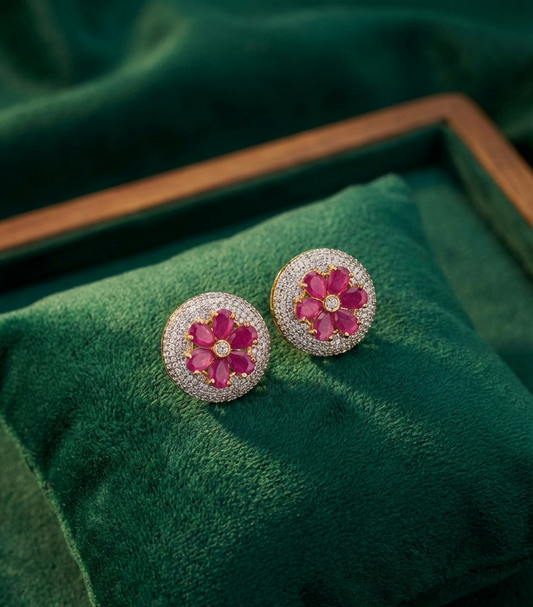 Royal Bagh Floral Studs
