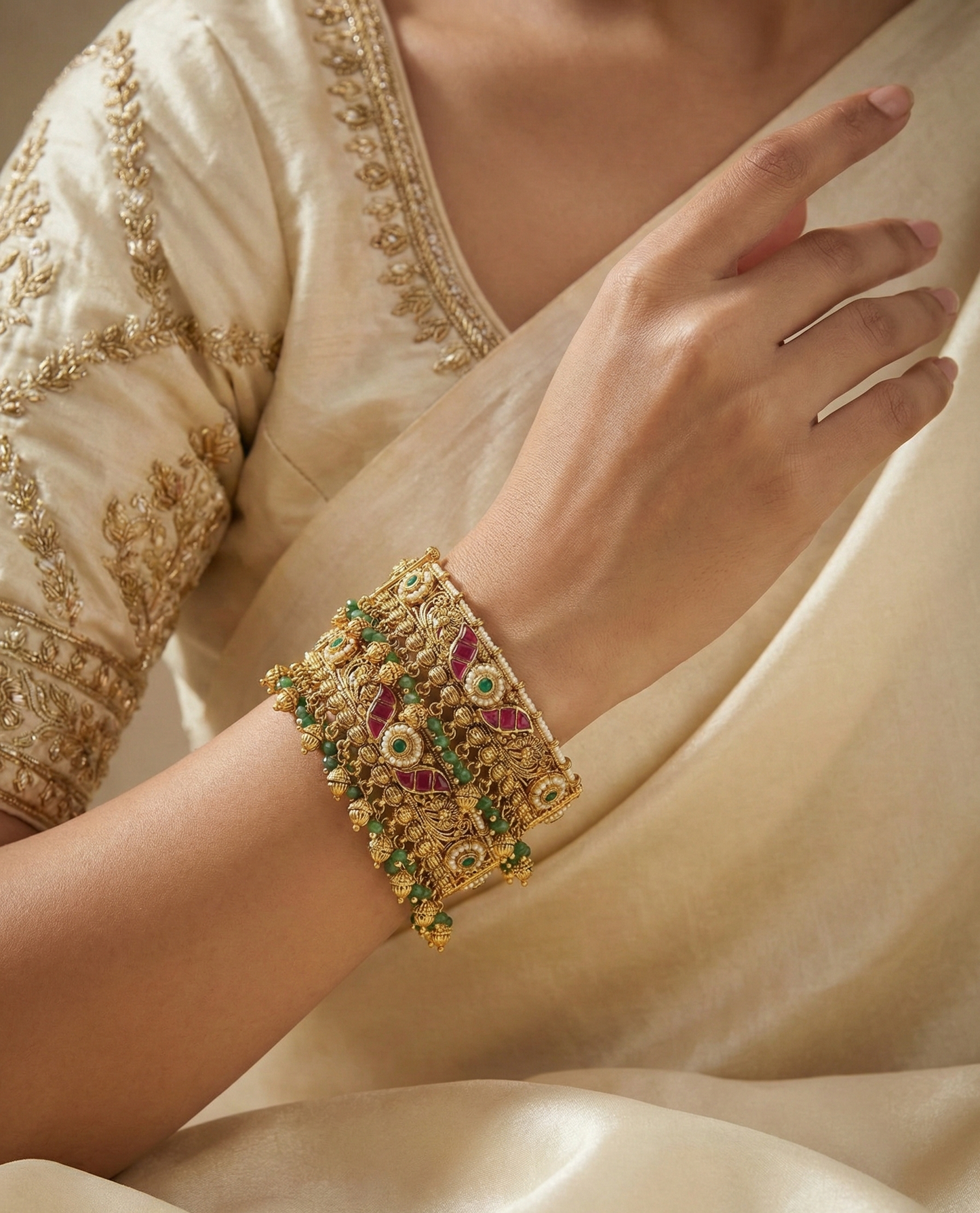 Emerald Drop Heritage Bangles
