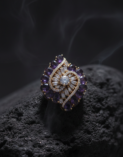 Lavender Nebulla Ring