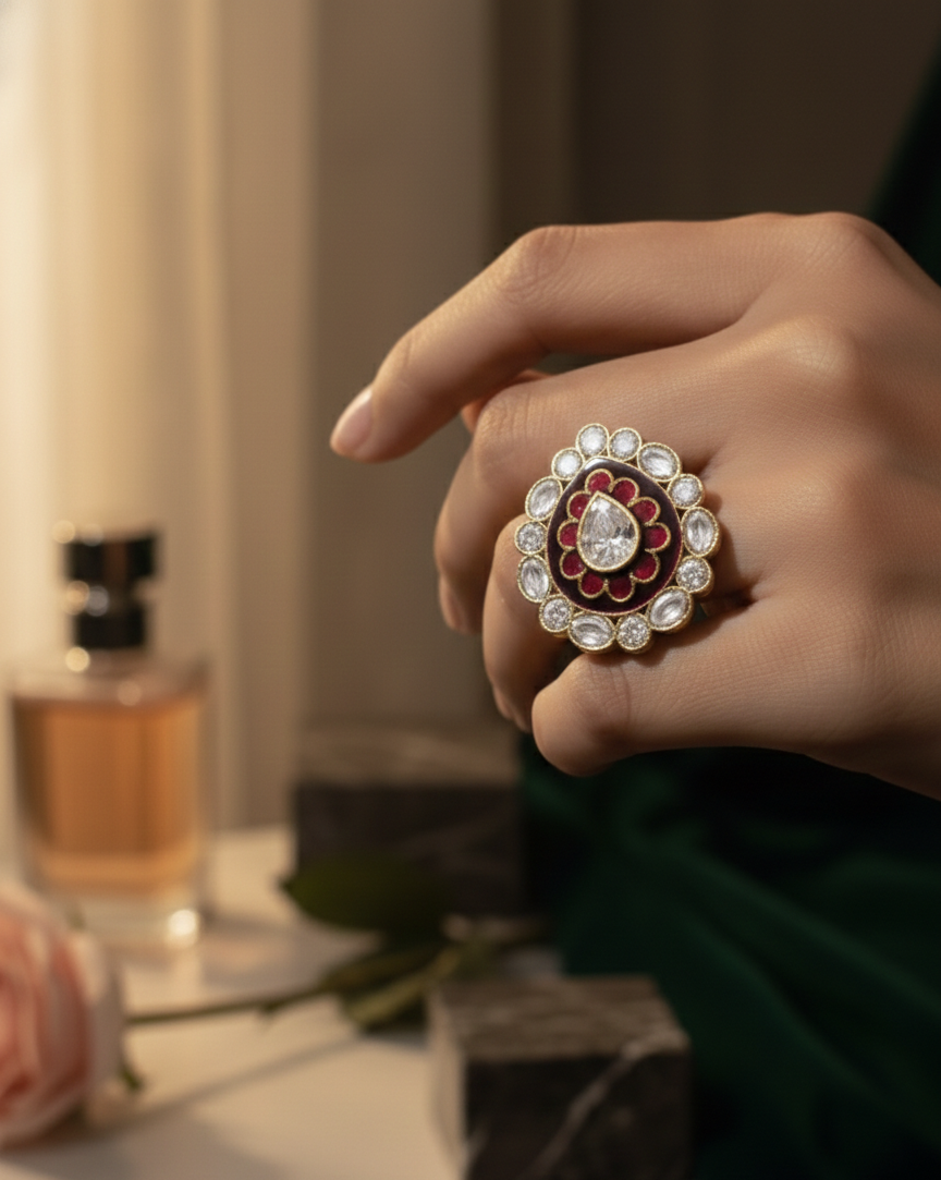 Crimson Lotus Heirloom Ring