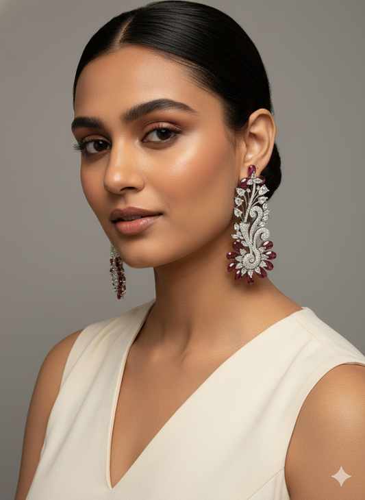 Majestic Maroon Florals