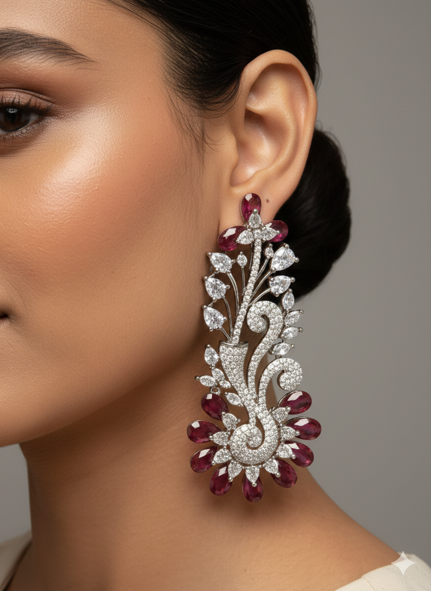 Majestic Maroon Florals