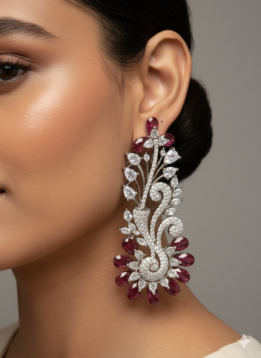 Majestic Maroon Florals