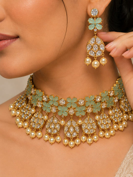 Nargis Floral Polki Set