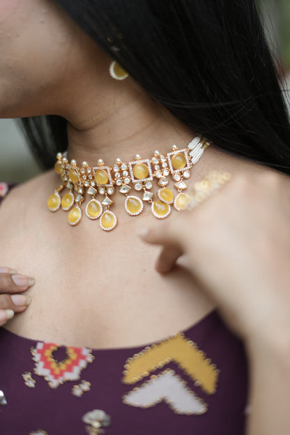 Swarna Drop Necklace Set