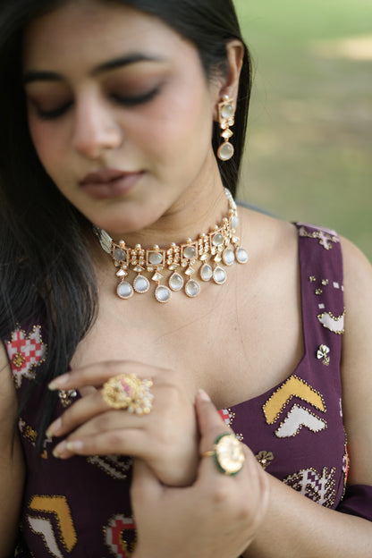 Swarna Drop Necklace Set