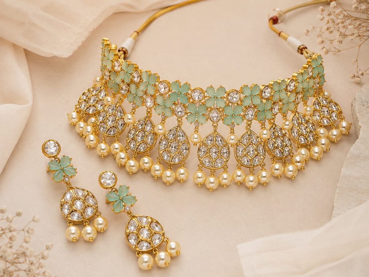 Nargis Floral Polki Set