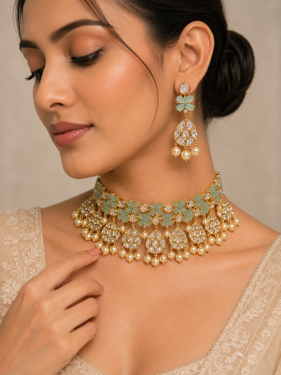 Nargis Floral Polki Set